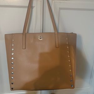Michael kors rivington stud tote cashew